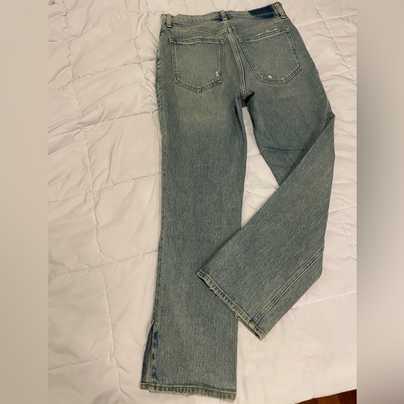 Abercrombie 90s Straight High Rise Jeans with Slit - Picture 4 of 4